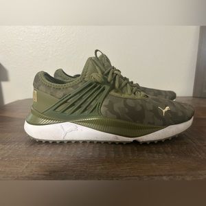 Puma Camo/ Gold Shoes